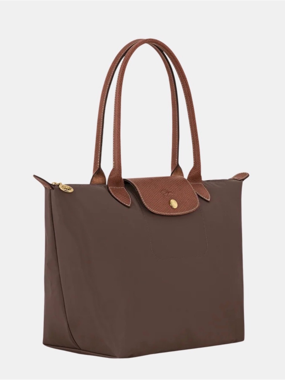 Longchamp LE PLIAGE ORIGINAL M TOTE BAG - Mocha - Recycled canvas - NWOT